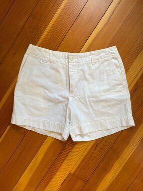 Vintage Gap Cotton High-Waisted White Shorts - Size 4 / Small